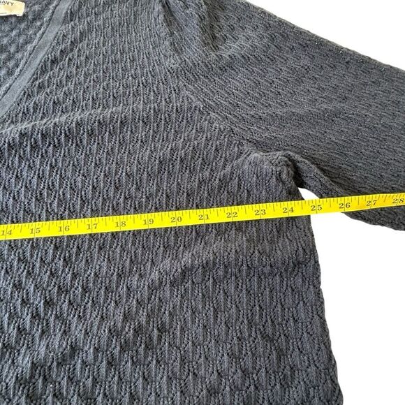 Old Navy SoSoft Lite Pointelle Navy Blue Cardigan, Plus Size 4X - Picture 9 of 10